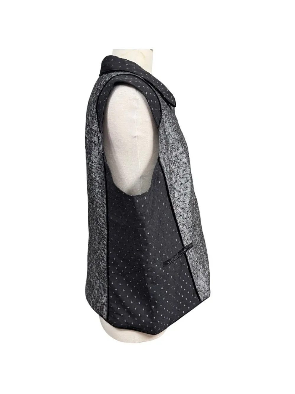 Coldwater Creek‎ Vest XL Gray Black